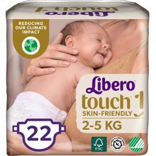 Libero Touch 1 (2-5 Kg) 22 kpl/paketti