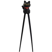 Tokyo Design Studio Children Chopsticks 22cm Lucky Cat Black