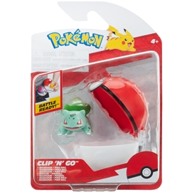 Pokémon Clip n' Go Bulbasaur & Poké-pallo