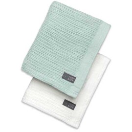 Vinter & Bloom Peitto Soft Grid Eko 2 kpl Bright White/Sage Green