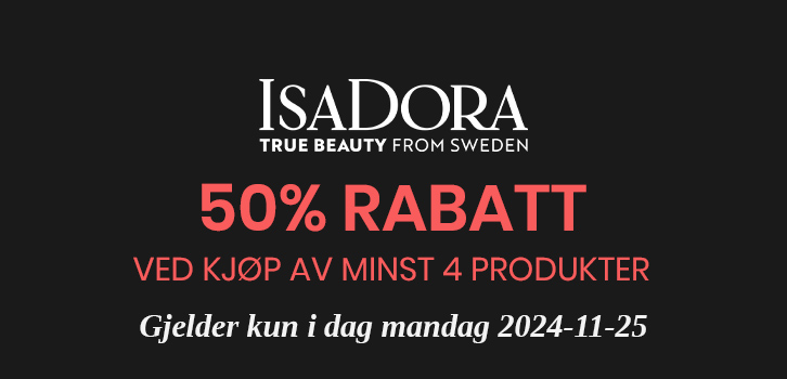 Black Week Deal - IsaDora - 50% rabatt