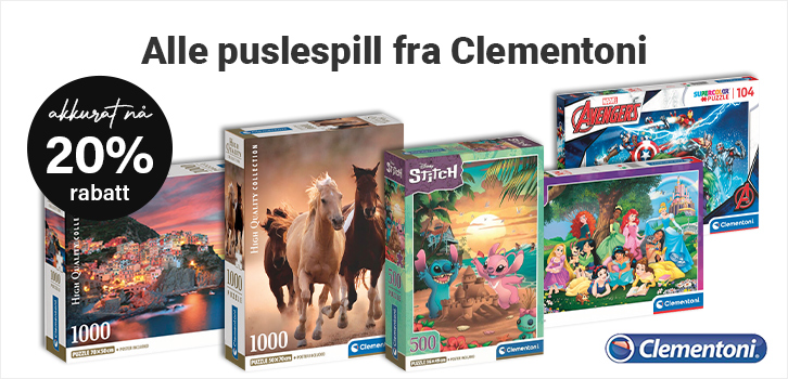 Slapp av med et puslespill fra Clementoni!