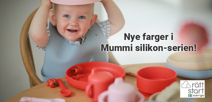 Mummiservise i silikon med nye farger!