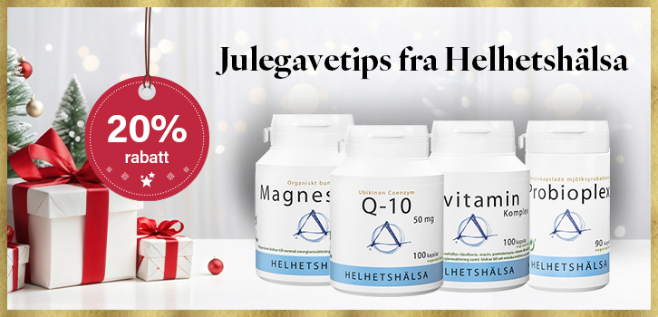 Utvalgte julegaver fra Hellhetshälsa - 20% rabatt!