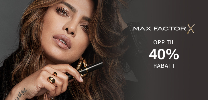 Max Factor - opp til 40% rabatt