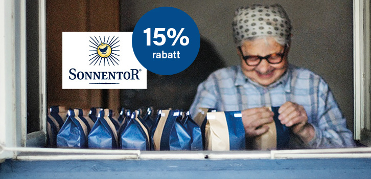 Sonnentor - 15% rabatt!