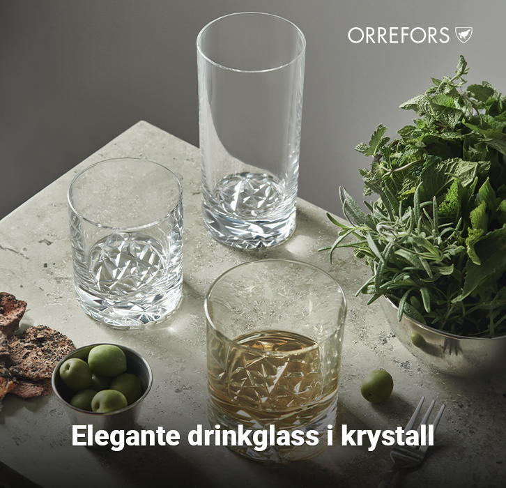 Kampanje på Carat Drink- og Cocktailglass fra Orrefors!