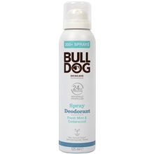 125 ml - Bulldog Fresh Mint & Cedarwood Spray Deodorant