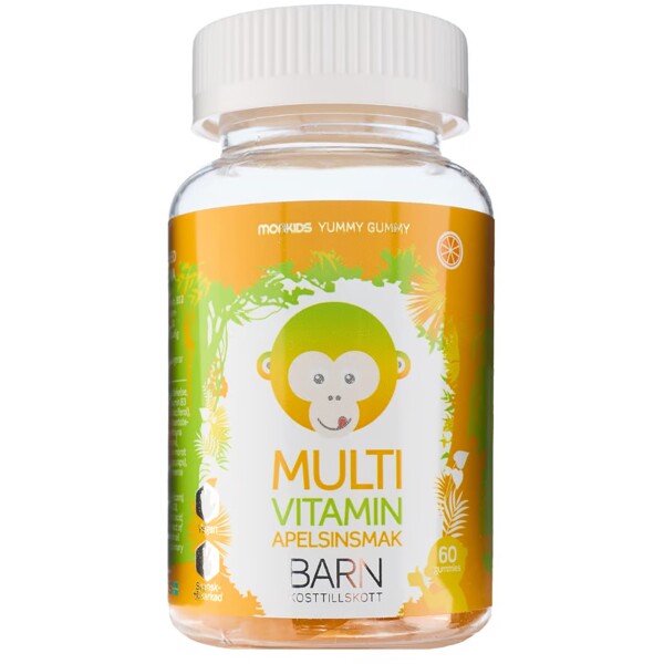 Monkids Multivitamin Barn Apelsin