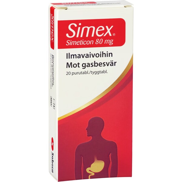 Simex Tuggtablett 80mg