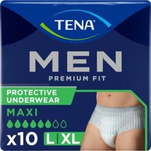 TENA Men Premium Fit Maxi L/XL 10 stk/pakke