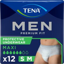 TENA Men Premium Fit Maxi S/M 12 stk/pakke