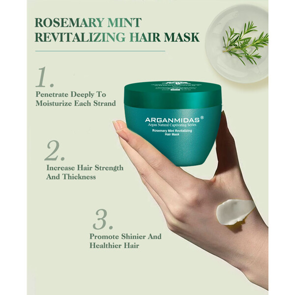 Arganmidas Rosemary Mint Revitalizing Hair Mask (Bilde 10 av 11)