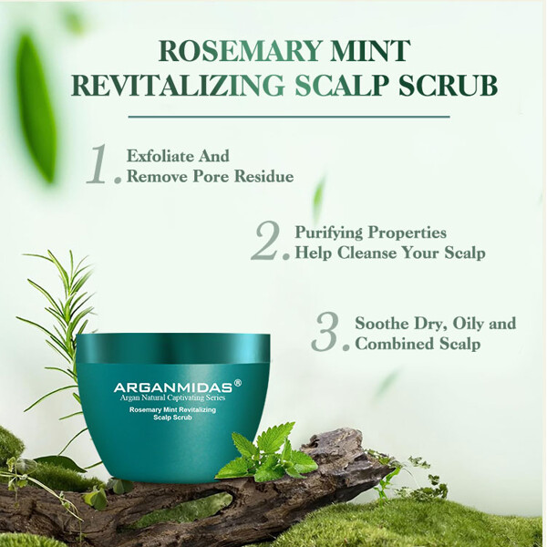 Arganmidas Rosemary Mint Revitalizing Scalp Scrub (Bilde 8 av 9)