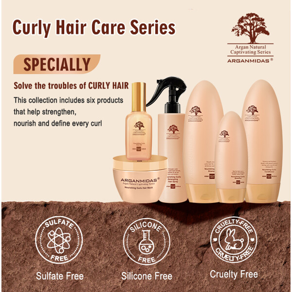 Arganmidas Nourishing Curls Shampoo (Bilde 8 av 8)