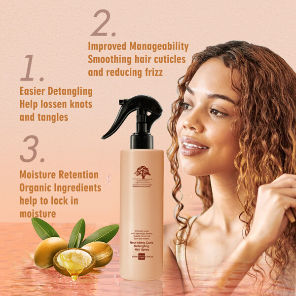 Arganmidas Nourishing Curls Detangling Hair Spray (Bilde 3 av 7)