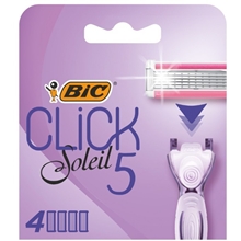 4 stk/pakke - BIC Click Solei 5 Refill Blades