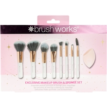 Brushworks Exclusive Makeup Brush & Sponge Set