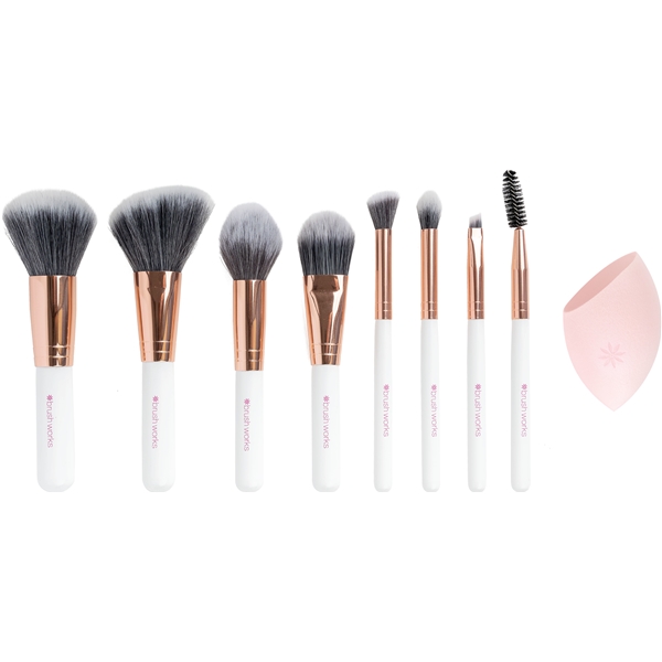 Brushworks Exclusive Makeup Brush & Sponge Set (Bilde 4 av 4)