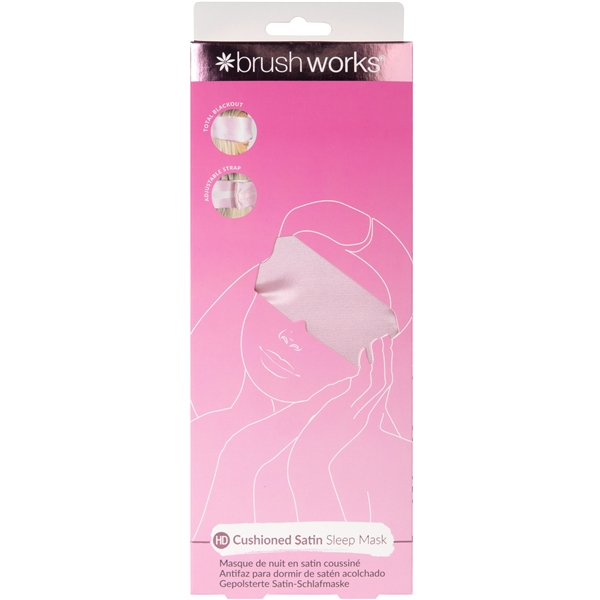 Brushworks Cushioned Satin Sleep Mask (Bilde 1 av 9)