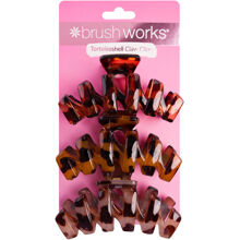 Brushworks Tortoiseshell Claw Clips