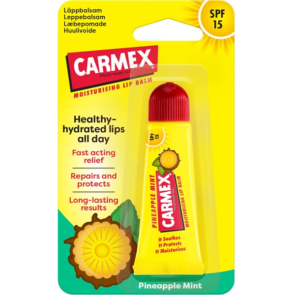 Carmex Lip Balm Pineapple Mint Tube SPF15 (Bilde 1 av 3)