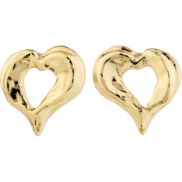 11251-2003 TIDE Heart Earrings Gold Plated (Bilde 1 av 3)