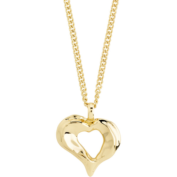 11251-2011 TIDE Heart Necklace Gold Plated (Bilde 1 av 4)