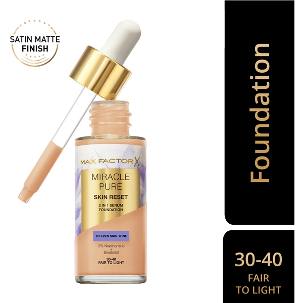 Miracle Pure Skin Reset 2in1 Serum Foundation (Bilde 2 av 7)