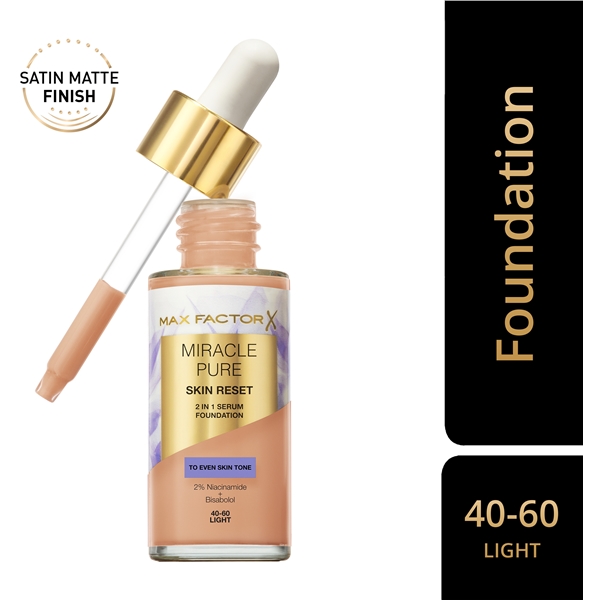 Miracle Pure Skin Reset 2in1 Serum Foundation (Bilde 2 av 7)