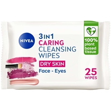 25 stk/pakke - Nivea 3 in 1 Caring Cleansing Wipes