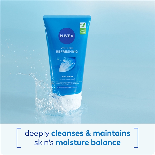 Nivea Refreshing Wash Gel - Normal/Comb Skin (Bilde 2 av 5)