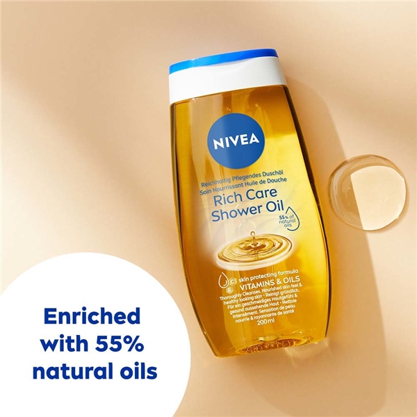 Nivea Rich Care Shower Oil (Bilde 2 av 6)