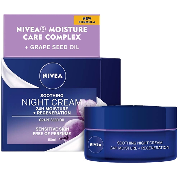 Nivea Soothing Night Cream - Sensitive Skin (Bilde 1 av 6)