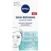 6 stk/pakke - Nivea SOS Skin Refining Clear Up Strips