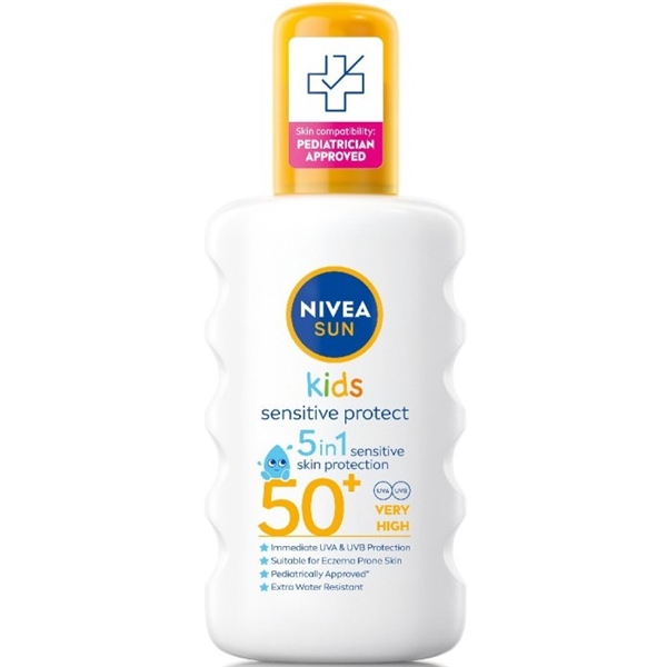 Nivea Sun Kids Sensitive Protect Spray SPF50+ (Bilde 1 av 5)