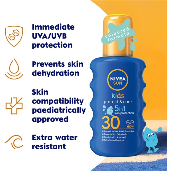 Nivea Sun Protect & Moisture Kids Spray SPF30 (Bilde 3 av 5)