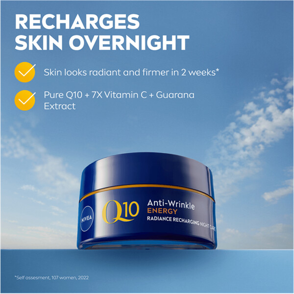 Nivea Q10 Energy Recharging Night Cream (Bilde 3 av 7)