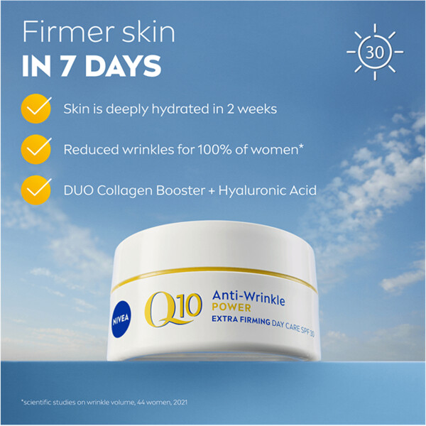 Nivea Q10 Power Extra Firming Day Cream SPF30 (Bilde 3 av 8)