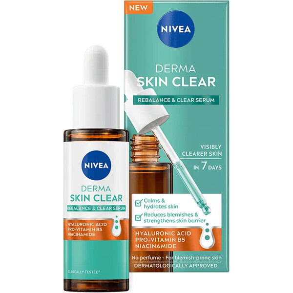 Nivea Derma Skin Clear Rebalance & Clear Serum (Bilde 1 av 2)