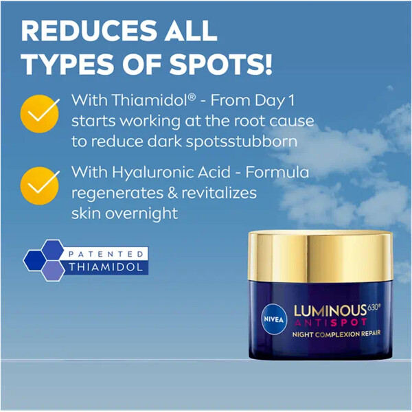 Nivea Luminous630 Anti Dark Spot Night Cream (Bilde 4 av 7)