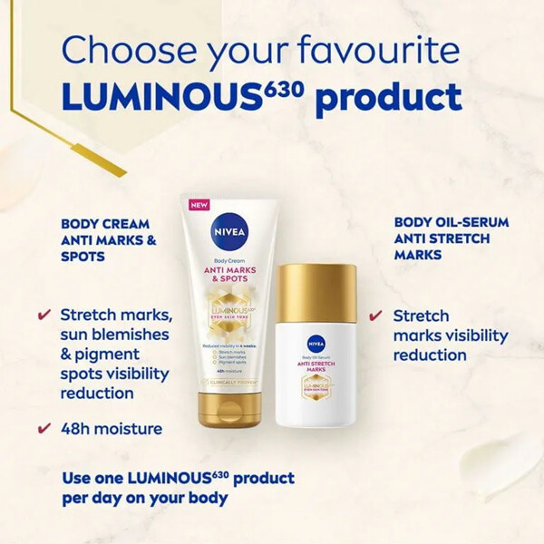 Nivea Luminous630 Anti Stretch Marks Body Oil (Bilde 8 av 8)