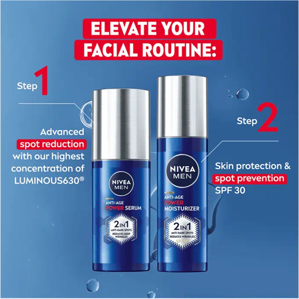 Nivea Men Luminous Anti Age Power 2in1 Serum (Bilde 5 av 7)