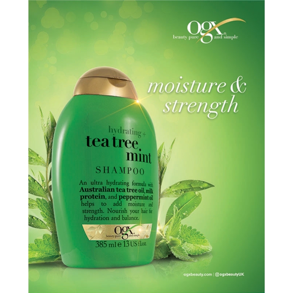 Ogx Teatree Mint Shampoo (Bilde 2 av 2)