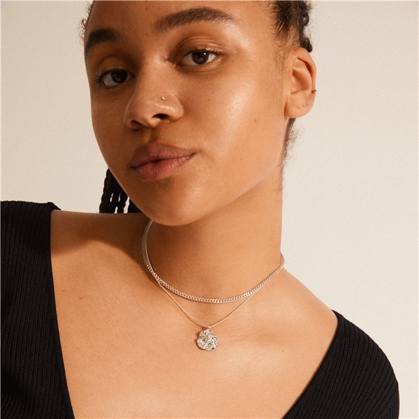 12224-6001 Willpower Curb & Coin Necklace (Bilde 5 av 5)