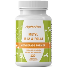 Alpha Plus Metyl B12 & Folat 120 tabletter