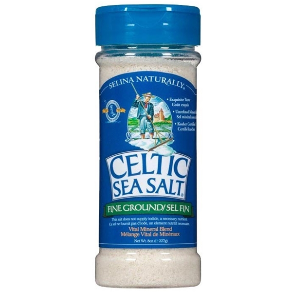 Celtic Sea Salt Light Grey Fine Ground Shaker