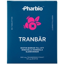 Pharbio Tranbär 60 stk