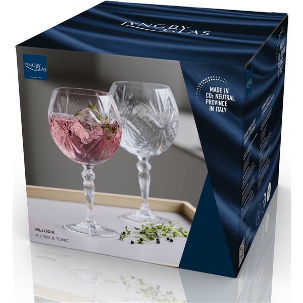 Melodia Gin & tonic glass Krystall 65 cl 4-pakning (Bilde 4 av 4)