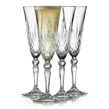Melodia Champagneglass Krystall 16 cl 4-pakning